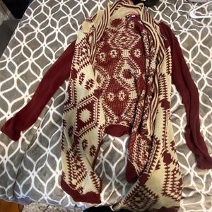 Burgundy Cardigan
